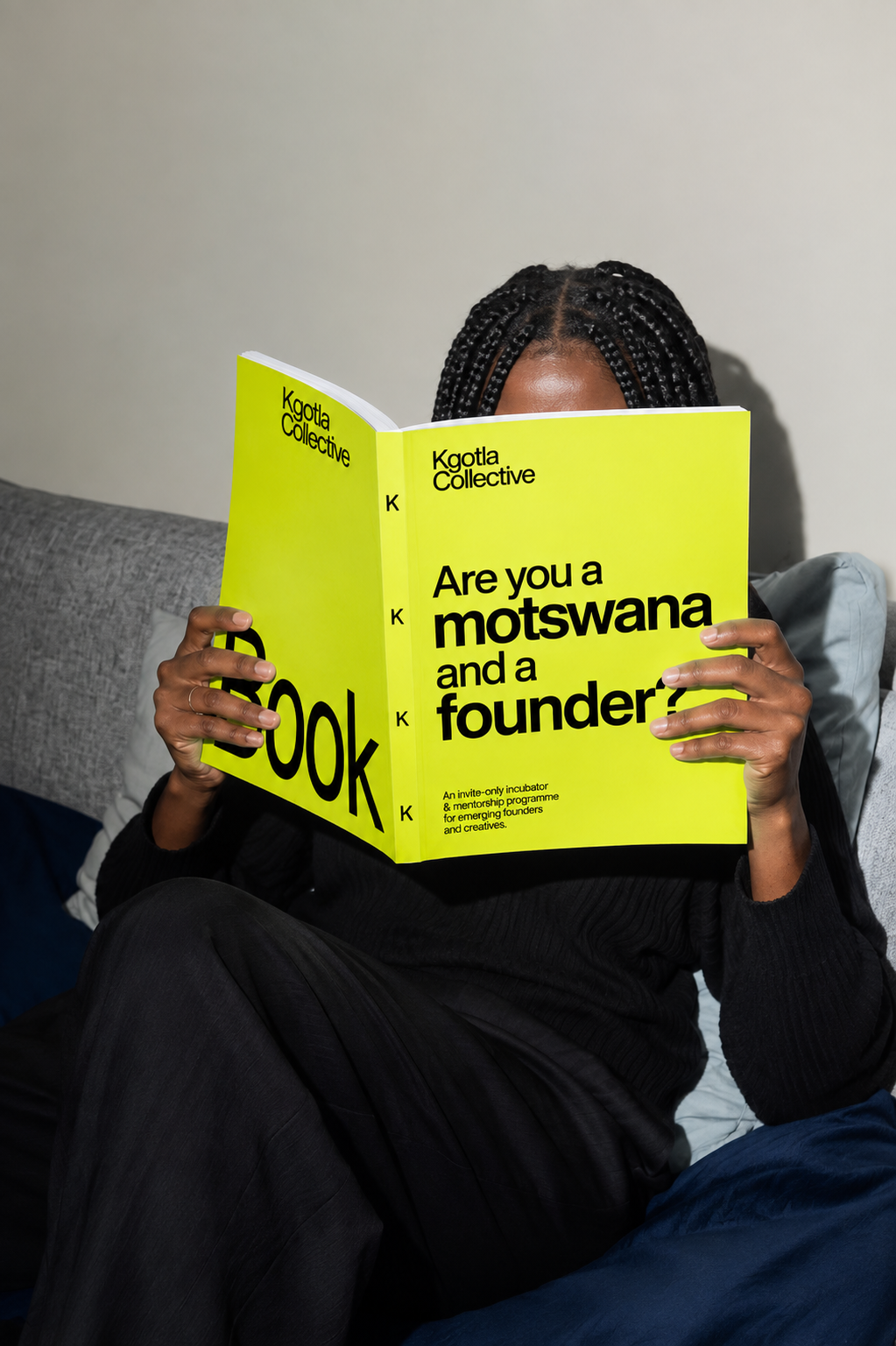 A founder reading the Kgotla Collective book: Are you a motswana and a founder?